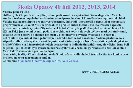 Degustace Strachotín doporučení